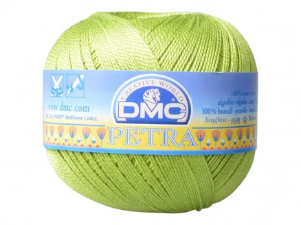 DMC Petra Nr. 5 Häkelgarn Unicolor 5907 Apfelgrün