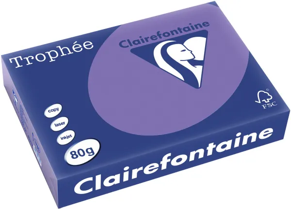 Q-connect Trophee Kopierpapier A4 80g stark lila 500 Blatt