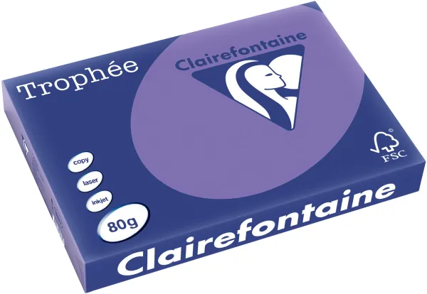 Q-connect Trophee Kopierpapier A3 80g kräftiges Lila 500 Blatt