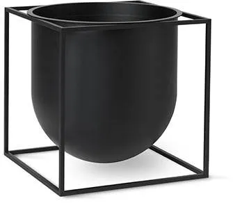 Audo Copenhagen Kubus Flowerpot 23 - Schwarz