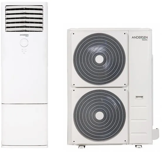 Andersen Electric Apollo 48000 Luft/Luft-Wärmepumpe, 18,5 kW, 45–370 m², weiß